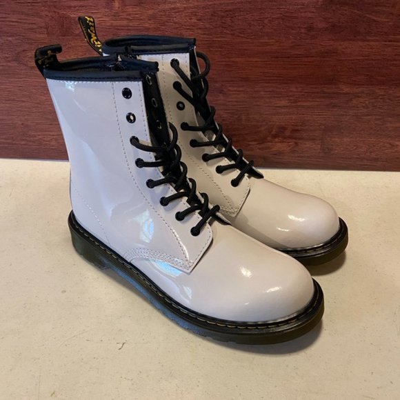 Dr. Doc Marten 1460 Women's White Boots Size 6 - Picture 1 of 10